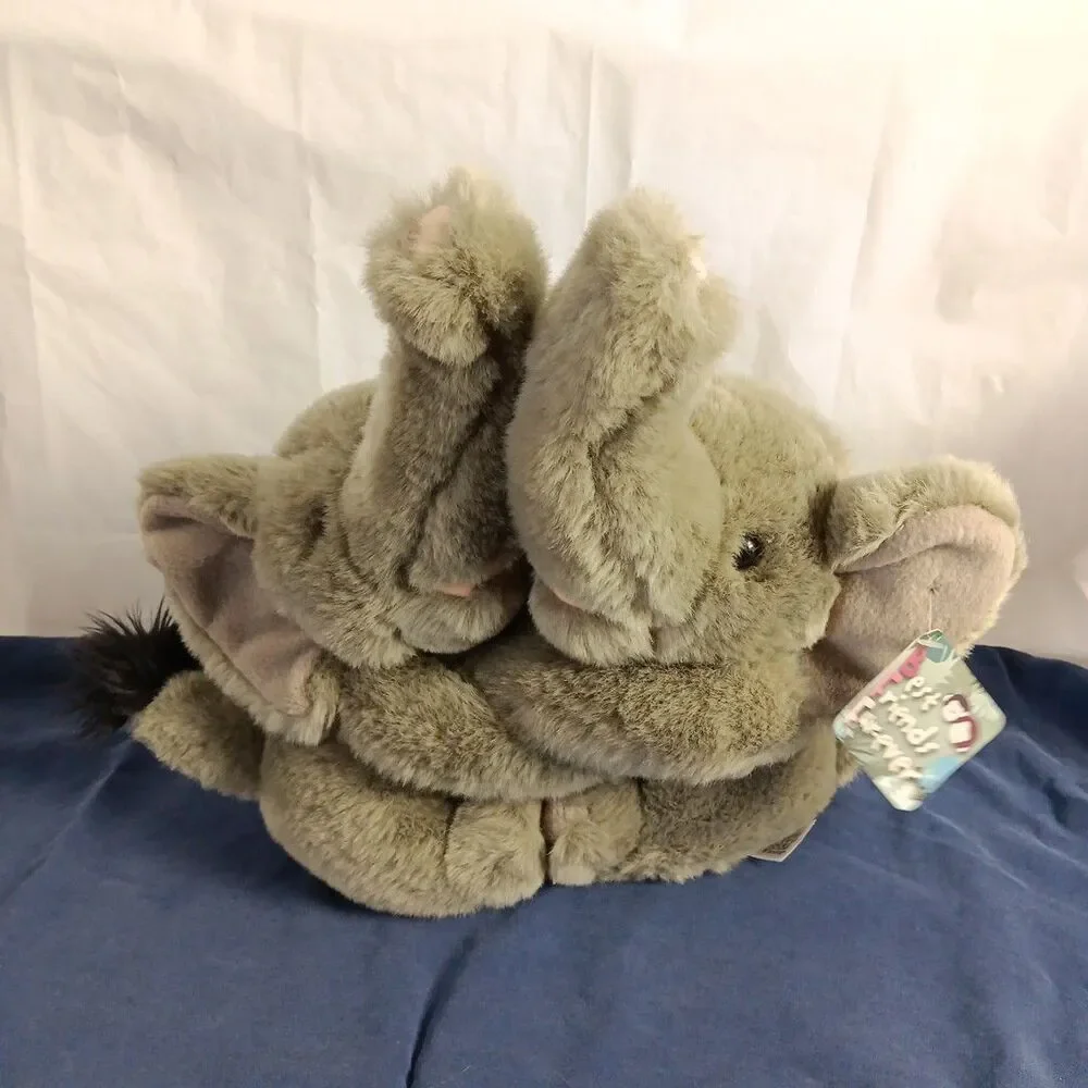 Fiesta Best Friends Fur-Ever Elephants Hugging Toy Plush Stuffed Animal New
